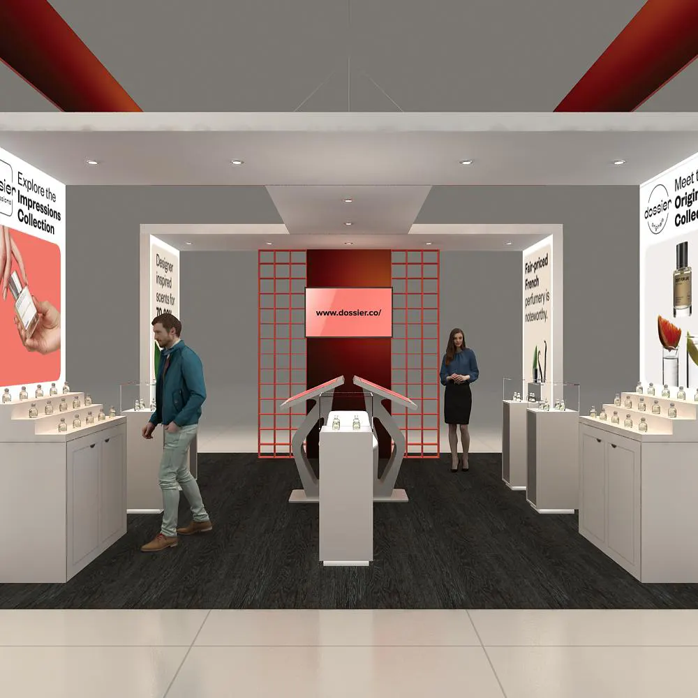 Closed view - 20x20 Exhibit Booth Design - YRLU2020 190