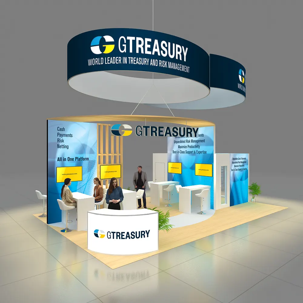 Front View - 20x30 Trade Show Booth Rentals YRLU2030 88