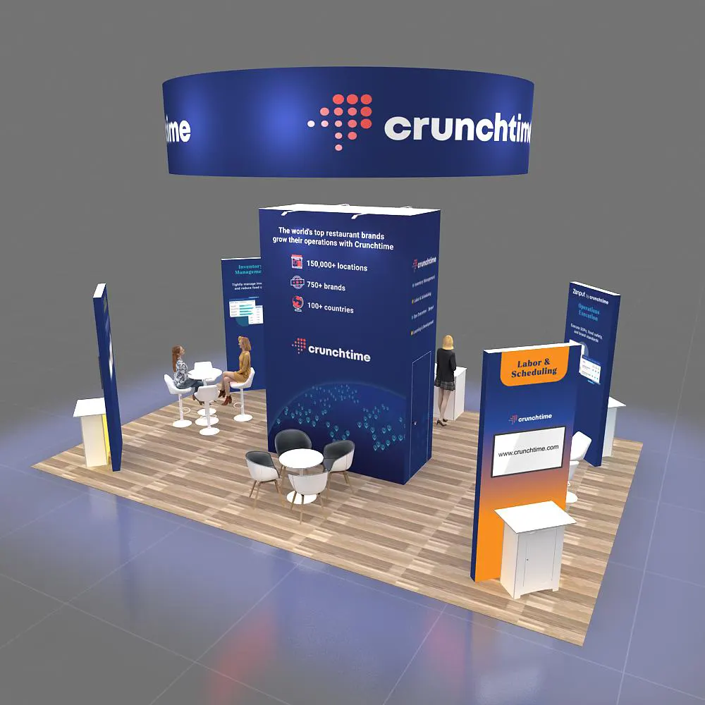Top View - 20x30 Booth Design GRLU2030 90