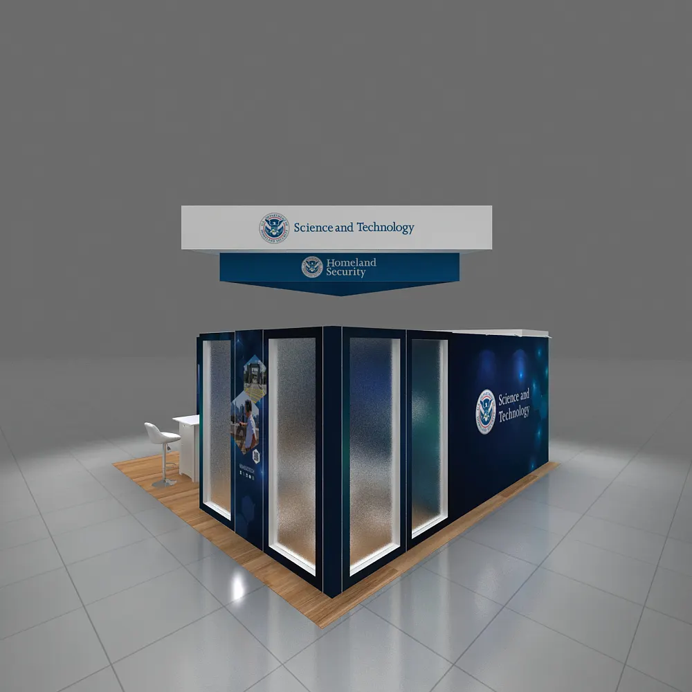 Back Side View - 20x20 Booth Design - YRLU2020 177
