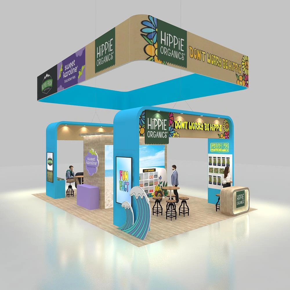Side View -BRLU2030 13- 20x30 Booth Design