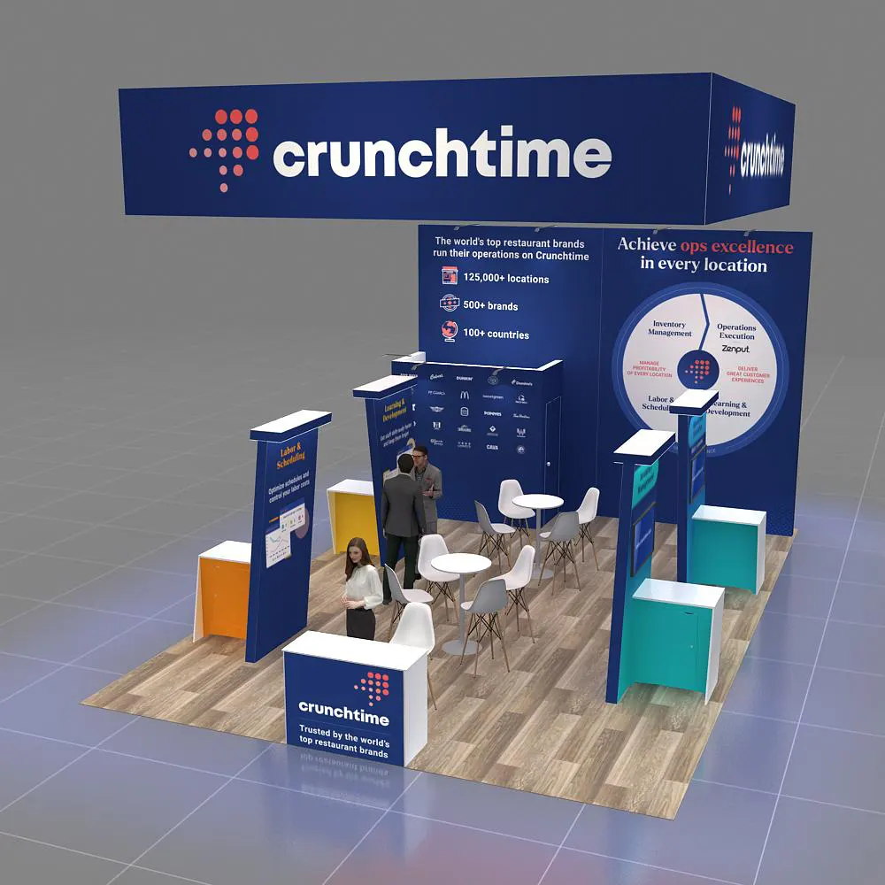 Top View - 20x30 Trade Show Booth Rentals YRLU2030 21