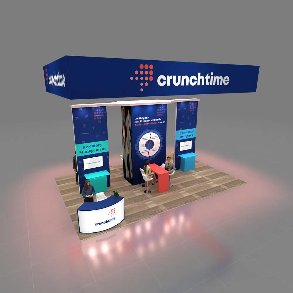 Top View - 20x30 Exhibit Booth Rentals YRLU2030 43