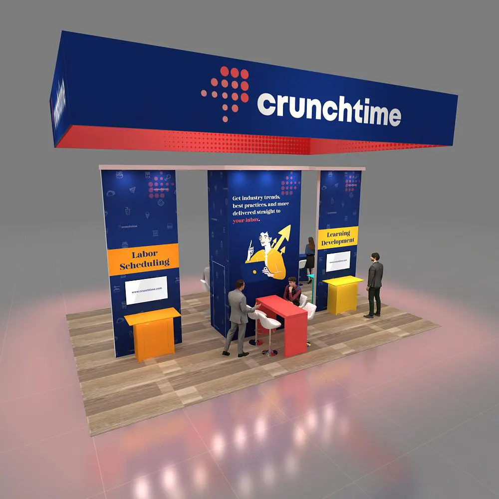 Side View - 20x30 Exhibit Booth Rentals YRLU2030 43