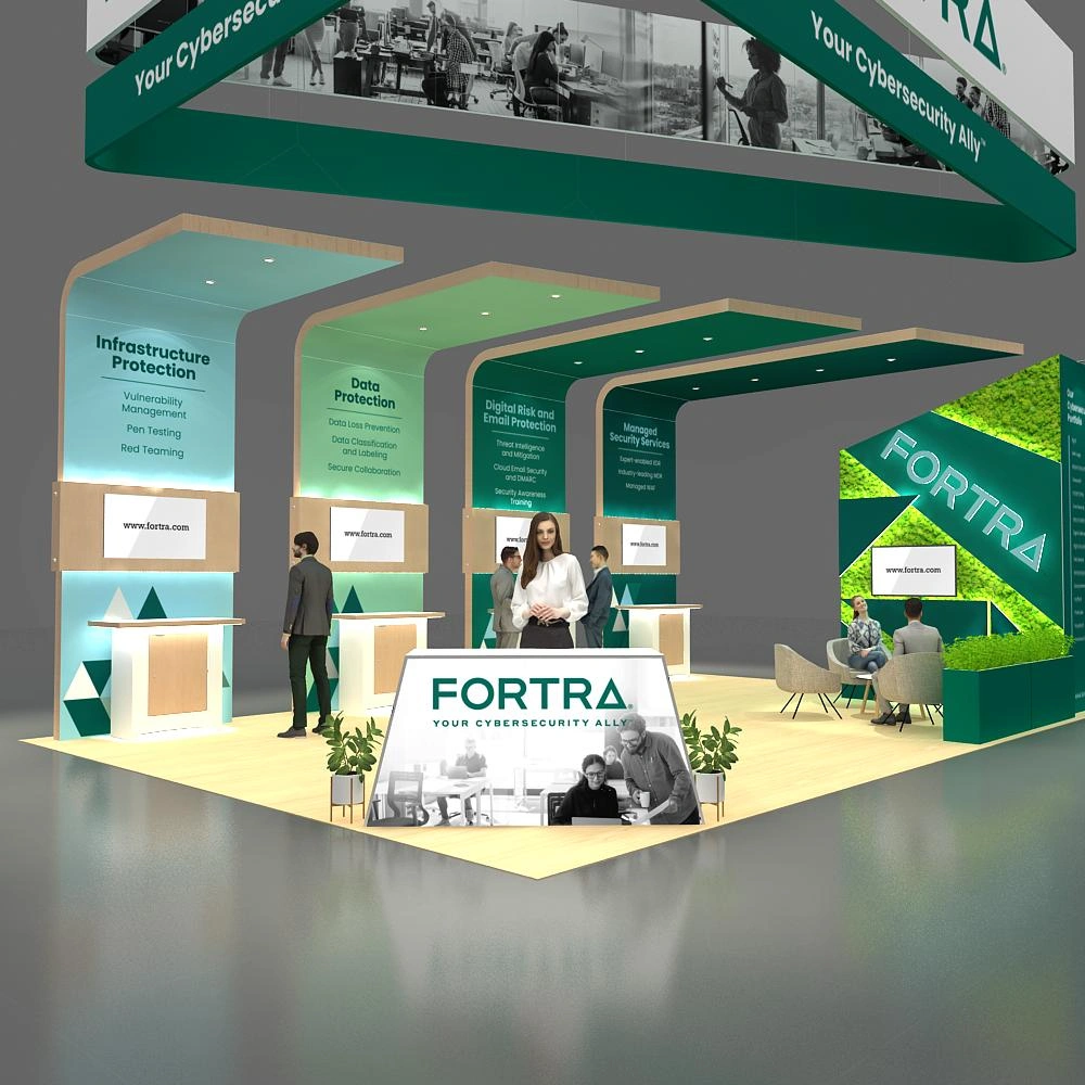 Closed View: BRLU2030 95 - 20x30 Exhibit Booth Rentals