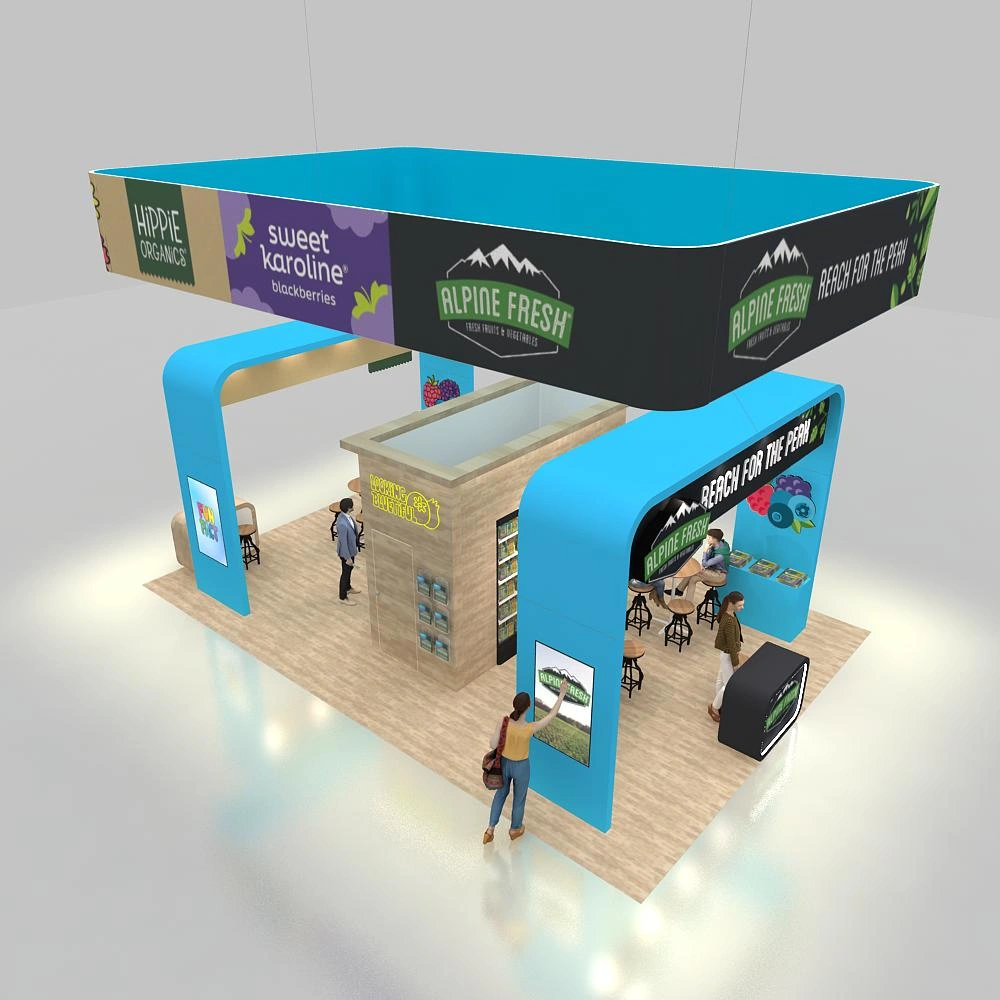 Top View (2) - BRLU2030 13: 20x30 booth Design
