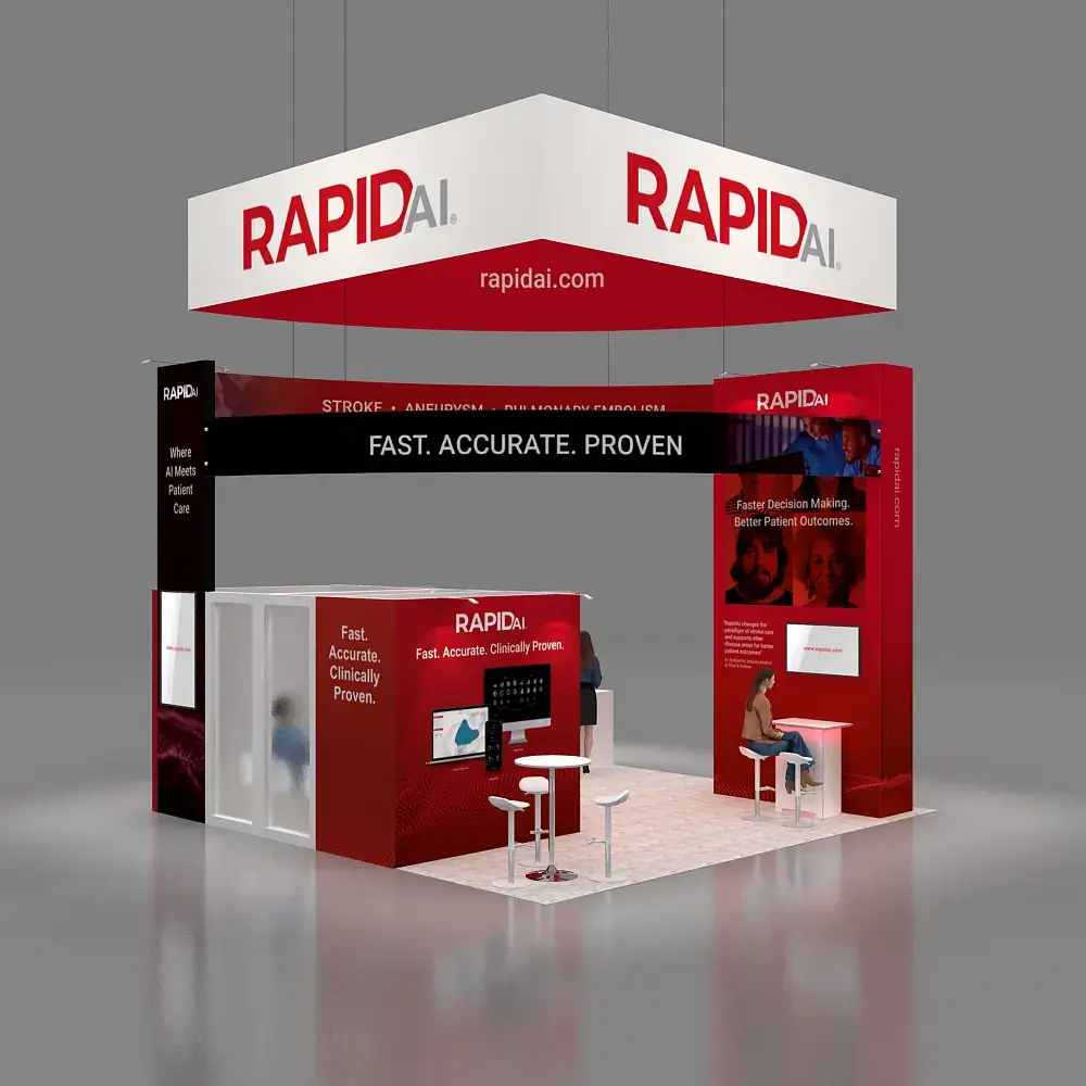 Back Side Perspective View – YRLU2020 60: Attractive 20x20 Rental Exhibits for Trade Show Marketing