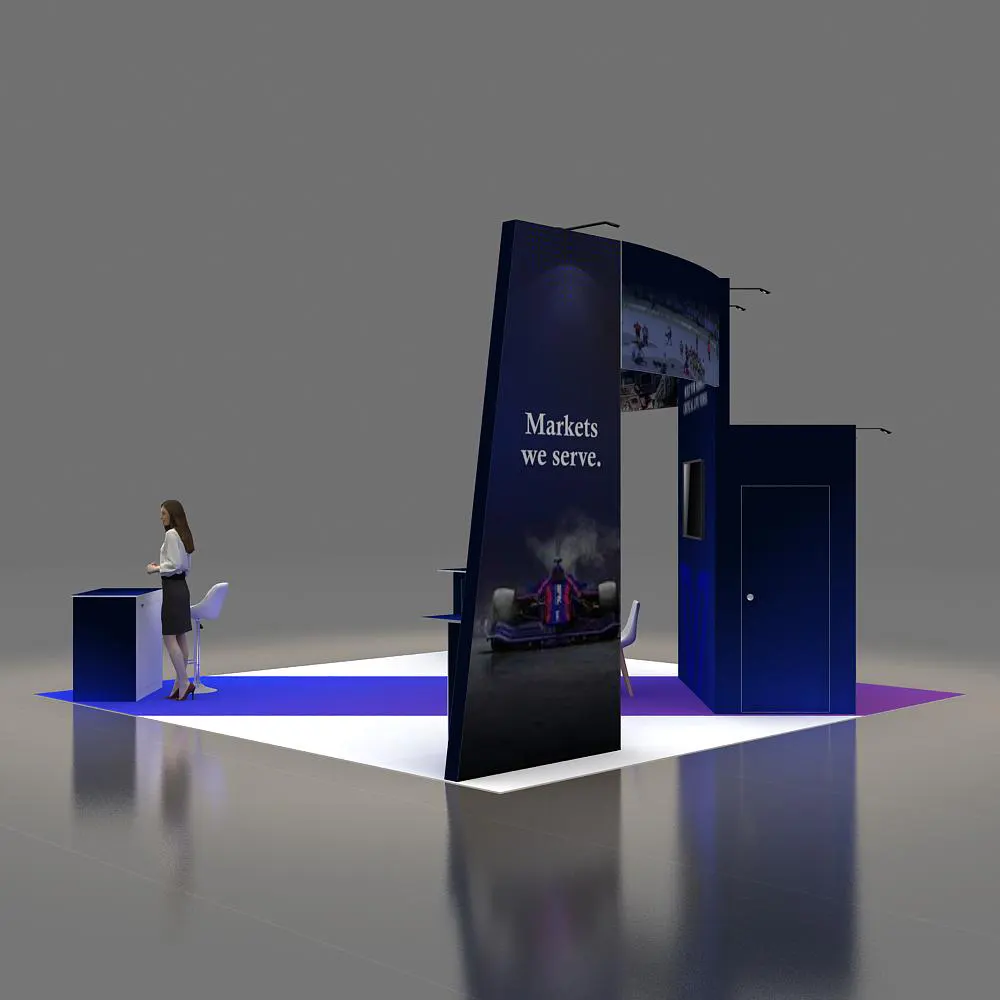 Side View -20x20 Booth Design -YRLU2020 162