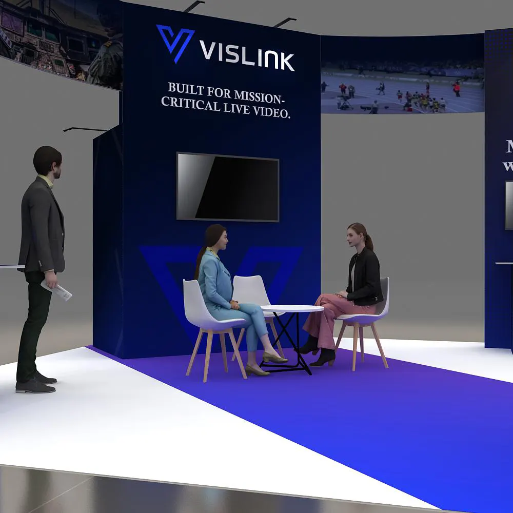 Closed View - 20x20 Exhibit Booth Design -YRLU2020 162