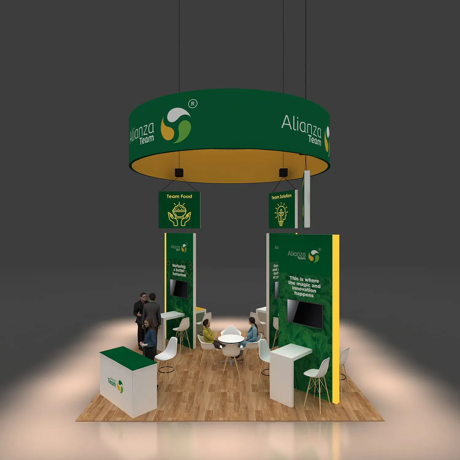 Side View - 20x20 Exhibit Design - GRLU2020 118