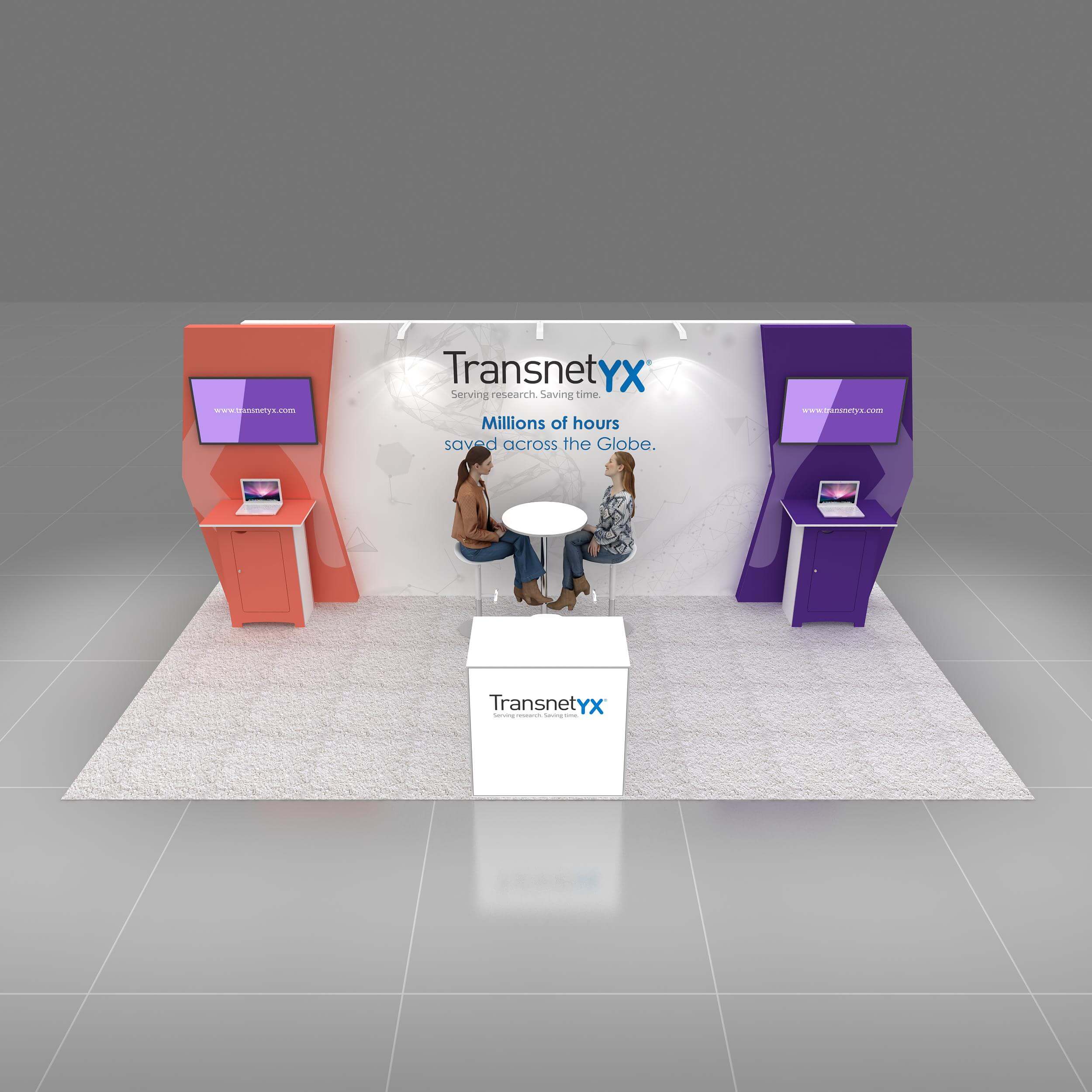 Arial View - GRLU1020 54: All-inclusive turnkey 10x20 trade show services