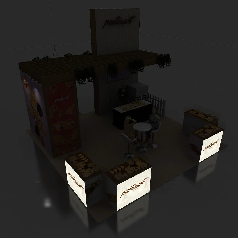 Backlit View - 20x20 Booth Design - YRLU2020 180 Backlit View - 20x20 Booth Design - YRLU2020 180