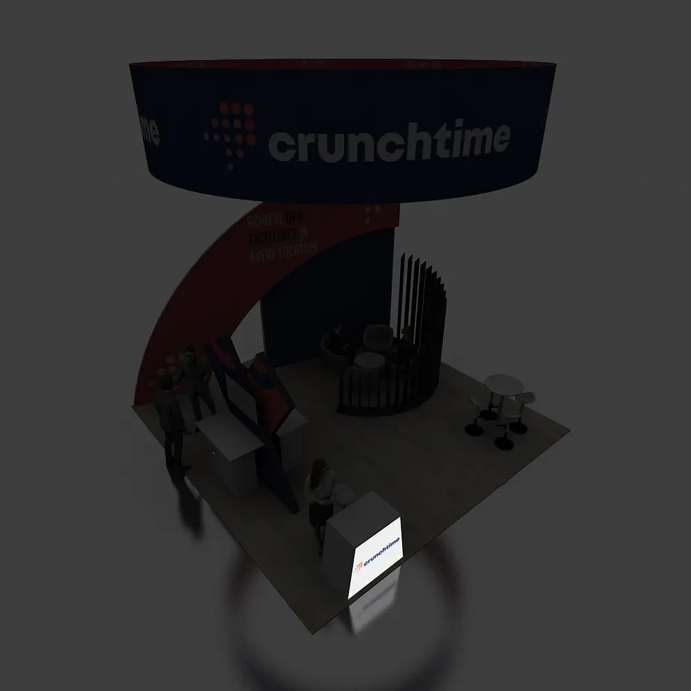 Backlit View - 20x20 Booth Design - YRLU2020 134