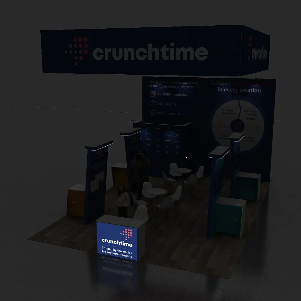 Backlit View - 20x30 Booth Rentals YRLU2030 21