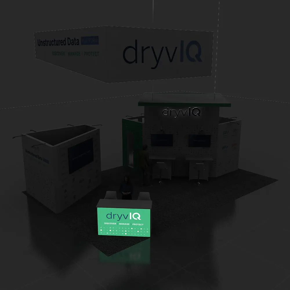 Backlit View : 20x30 Trade Show Booth Design YRLU2030 97