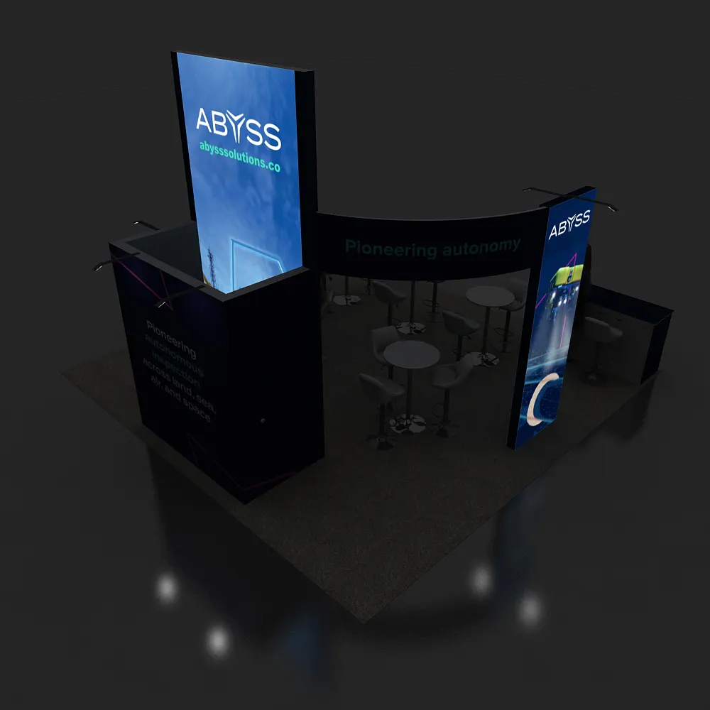 20x20 Booth Design Backlit View -2 - YRLU2020 101