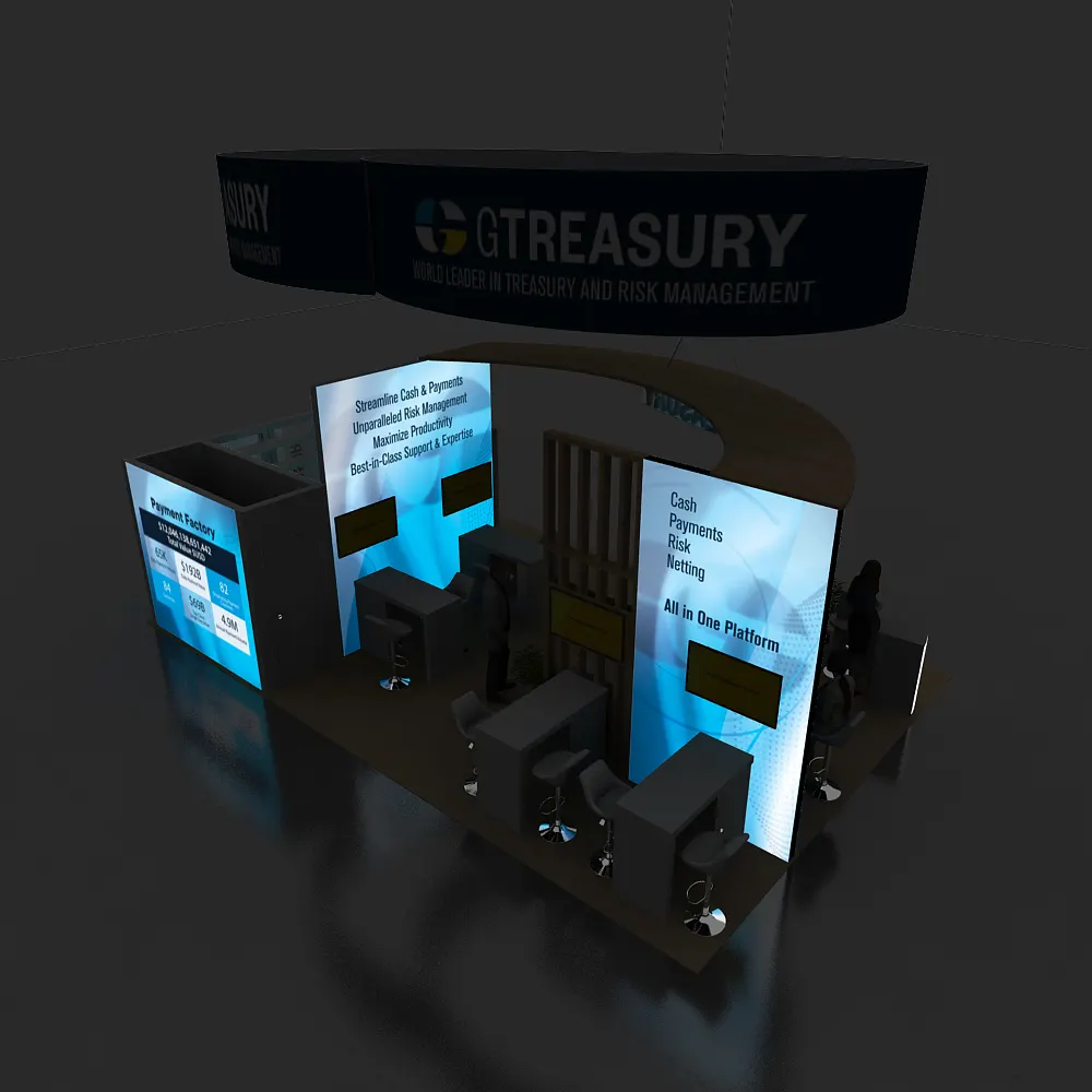Backlit View - 20x30 Booth Design YRLU2030 88