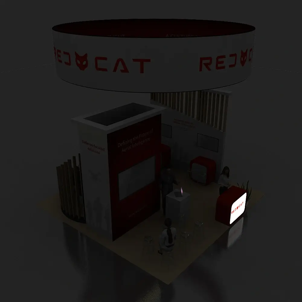 BRLU2020 113 Booth Design Backlit View