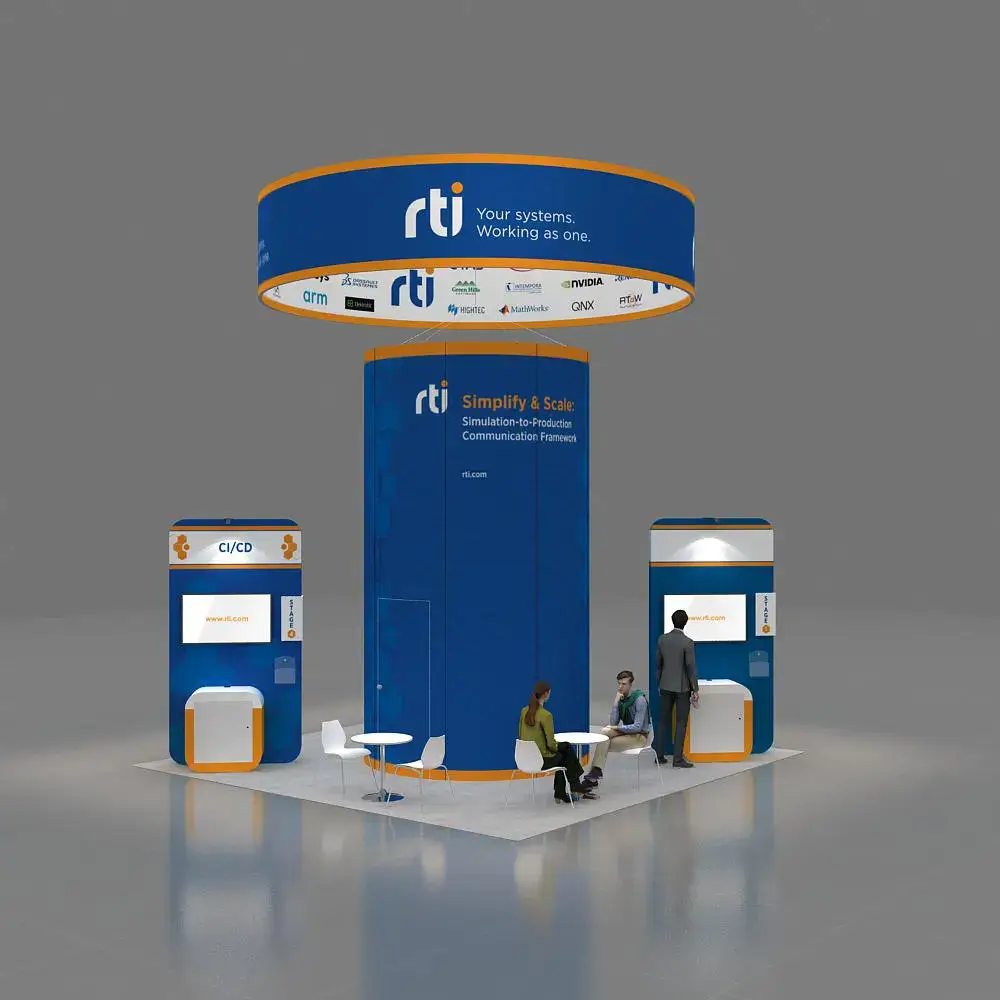 BRLU2020 107 Attractive Booth Design Back Side View