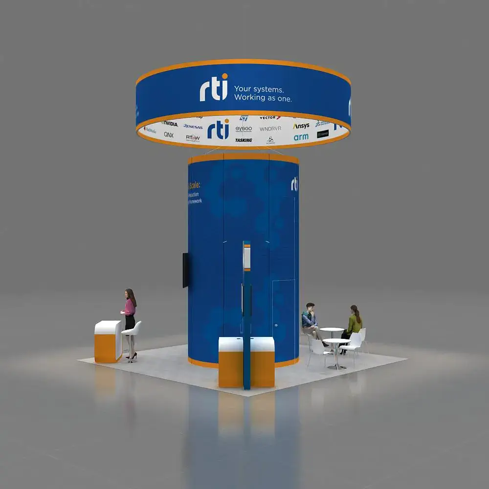 BRLU2020 107 Attractive Booth Design Side View