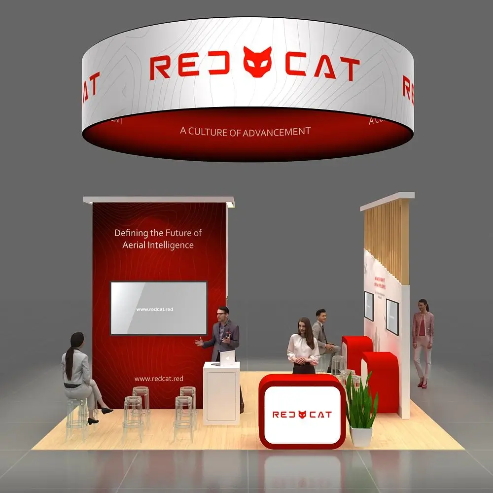 BRLU2020 113 Trade Show Booth Design - Front View