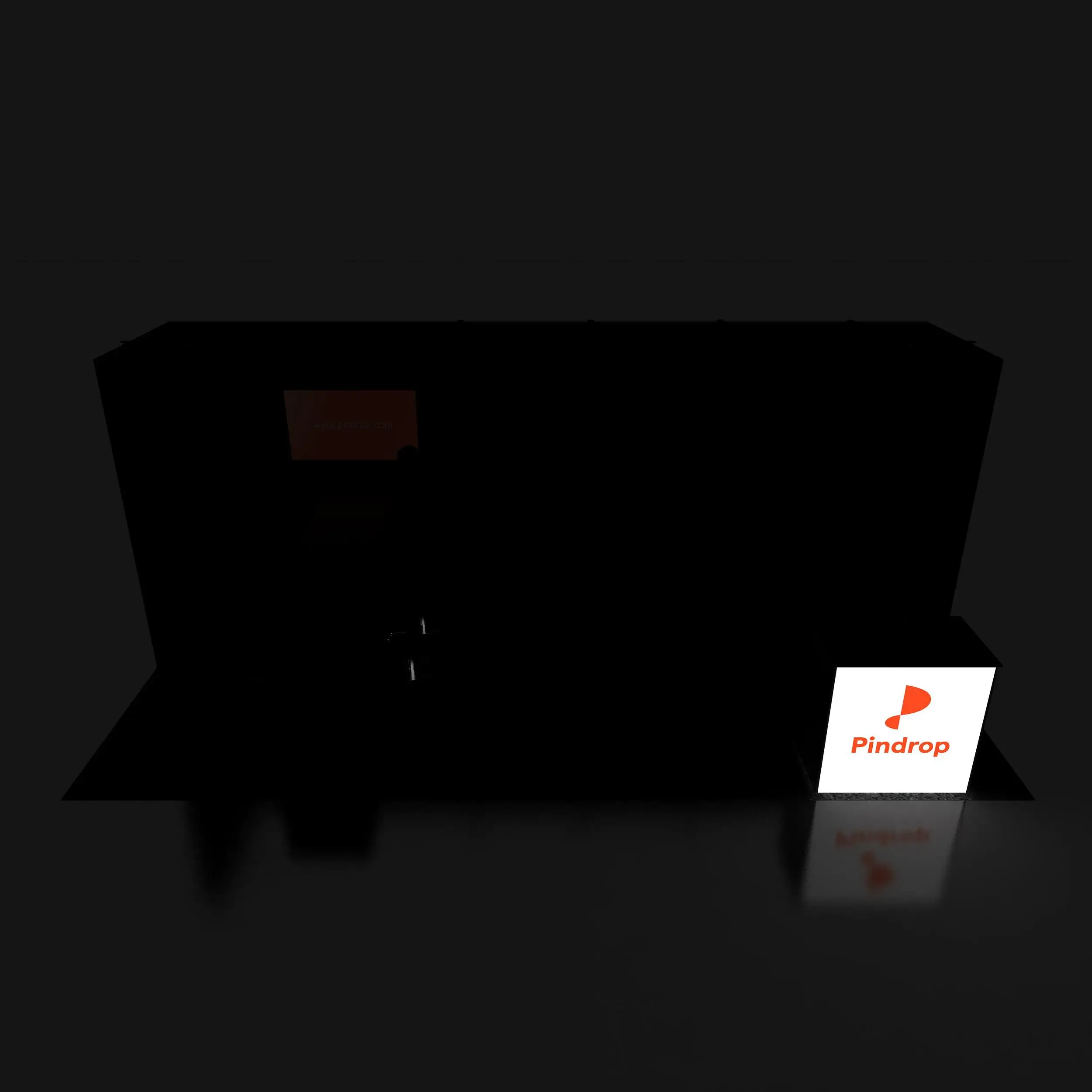 Backlit View - STL1020 43: Overwhelm your audience with ultra-modern 10x20 trade show booth rentals