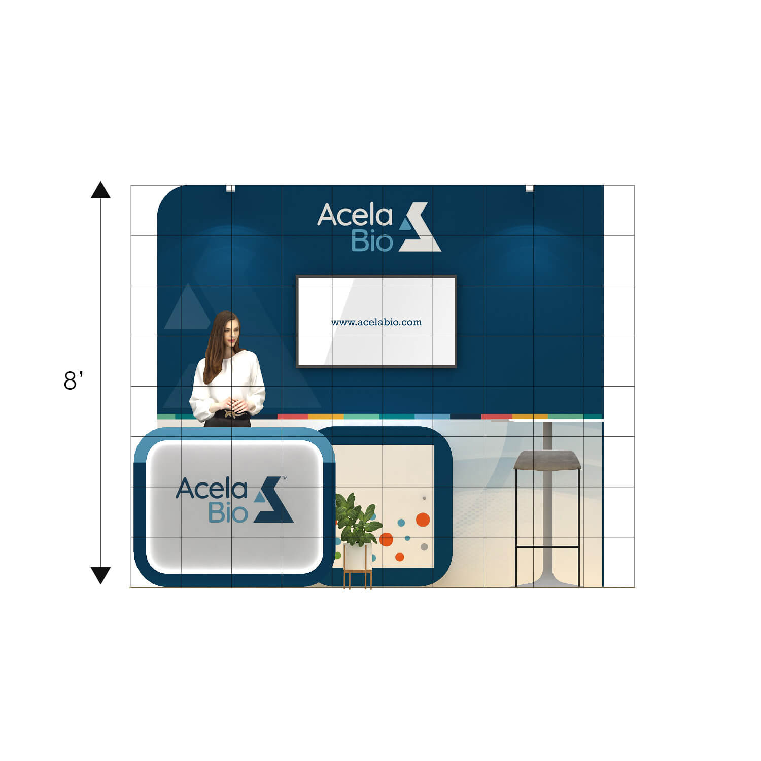 Elevation - RLU1010 38: Amaze your audience with impressive 10x10 booth rental Elevation - RLU1010 38: Amaze your audience with impressive 10x10 booth rental