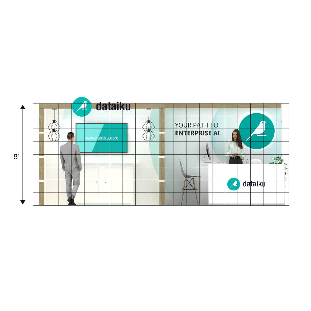 Elevation - YRLU1020 74: Creative 10x20 trade show booth ideas