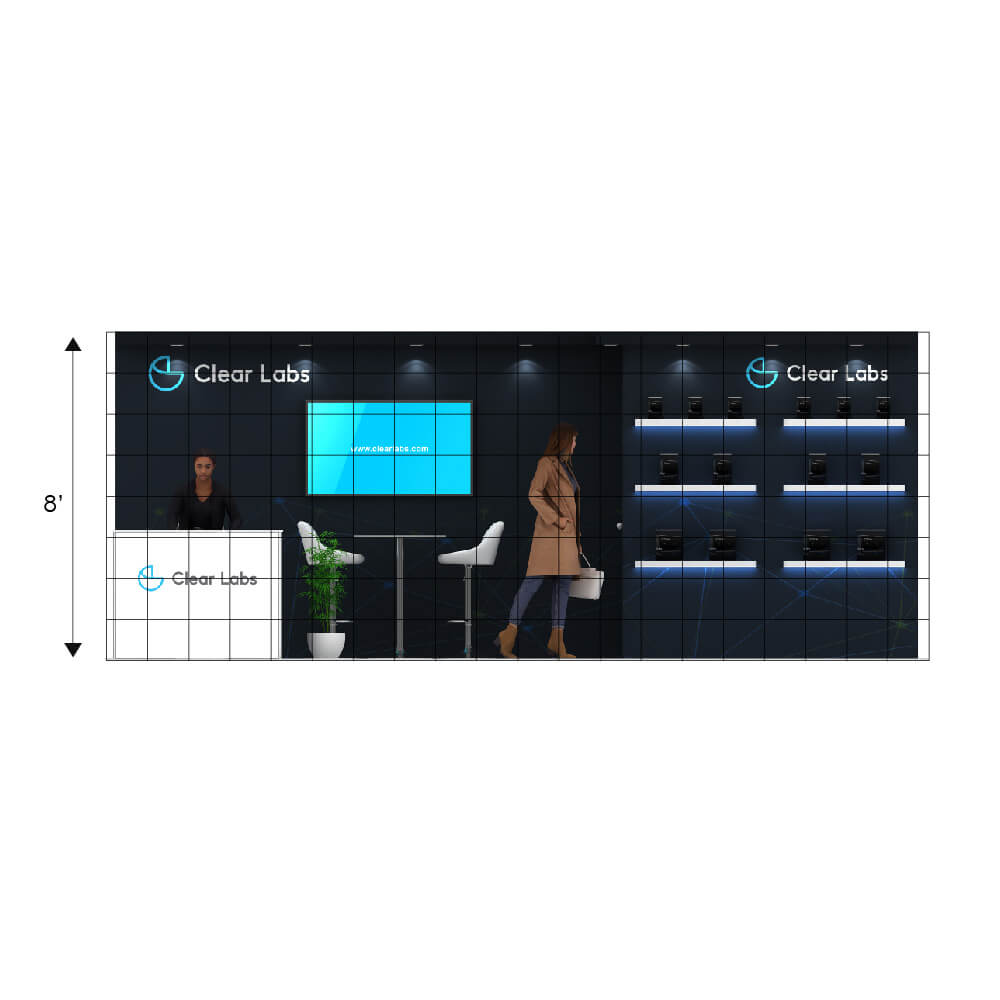 Elevation - GRCR1020 10: Reliable and majestic 10x20 trade show booth rentals