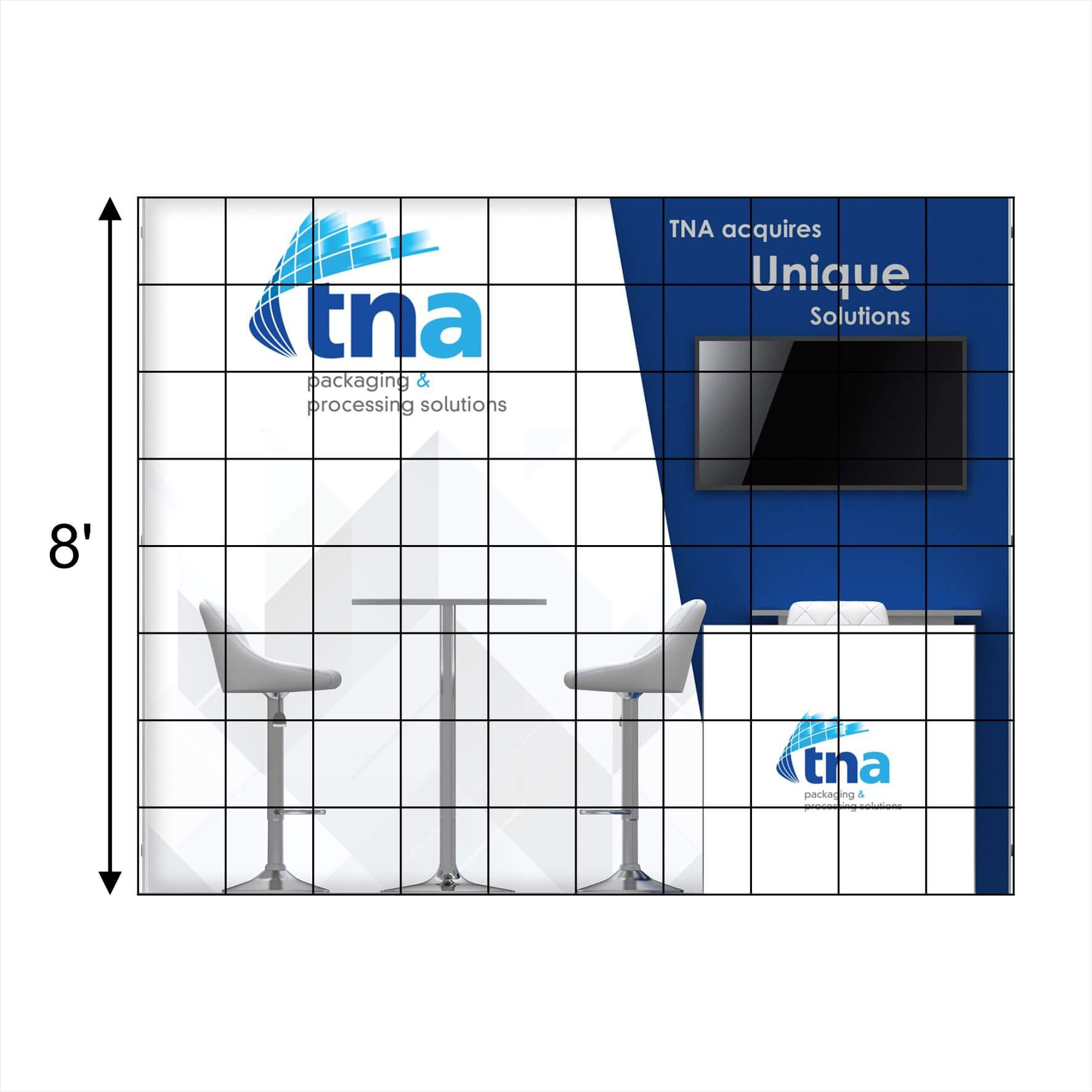 Elevation - RLU1010 28: Creative 10x10 trade show booth ideas Elevation - RLU1010 28: Creative 10x10 trade show booth ideas