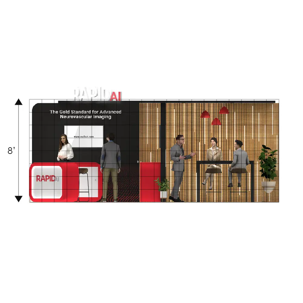 Elevation - RLU1020 19: Reliable and majestic 10x20 trade show booth rentals