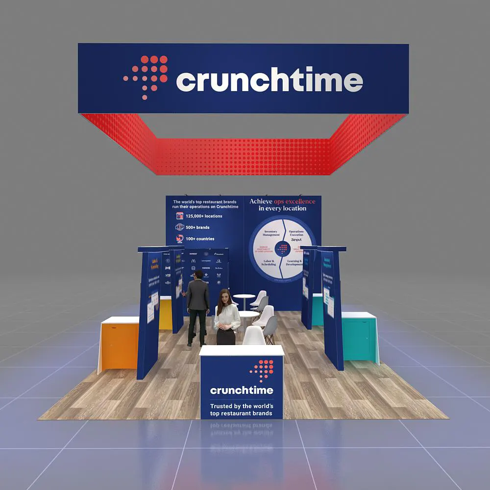 Front View - 20x30 Trade Show Booth Rentals YRLU2030 21