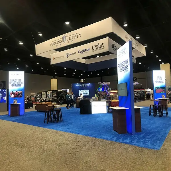 40x40 Trade Show Booth Rental | Explore Custom Exhibit Designs