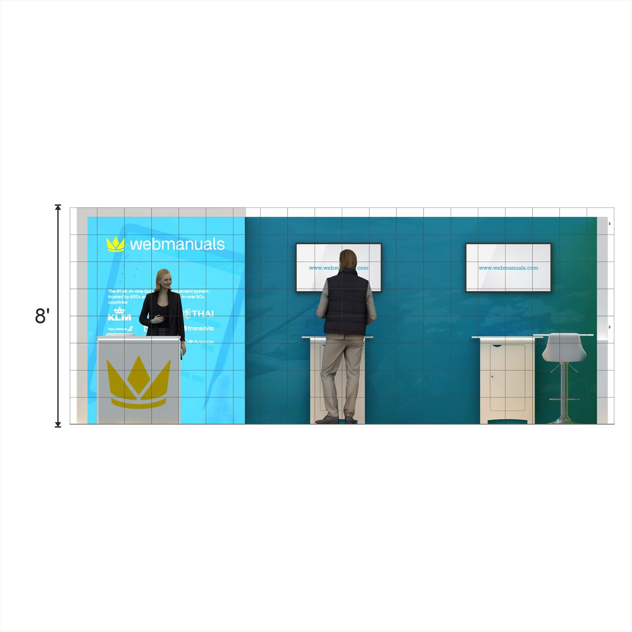 Elevation - GRLU1020 49: Grab maximum attention with award-winning 10x20 booth rentals for shows