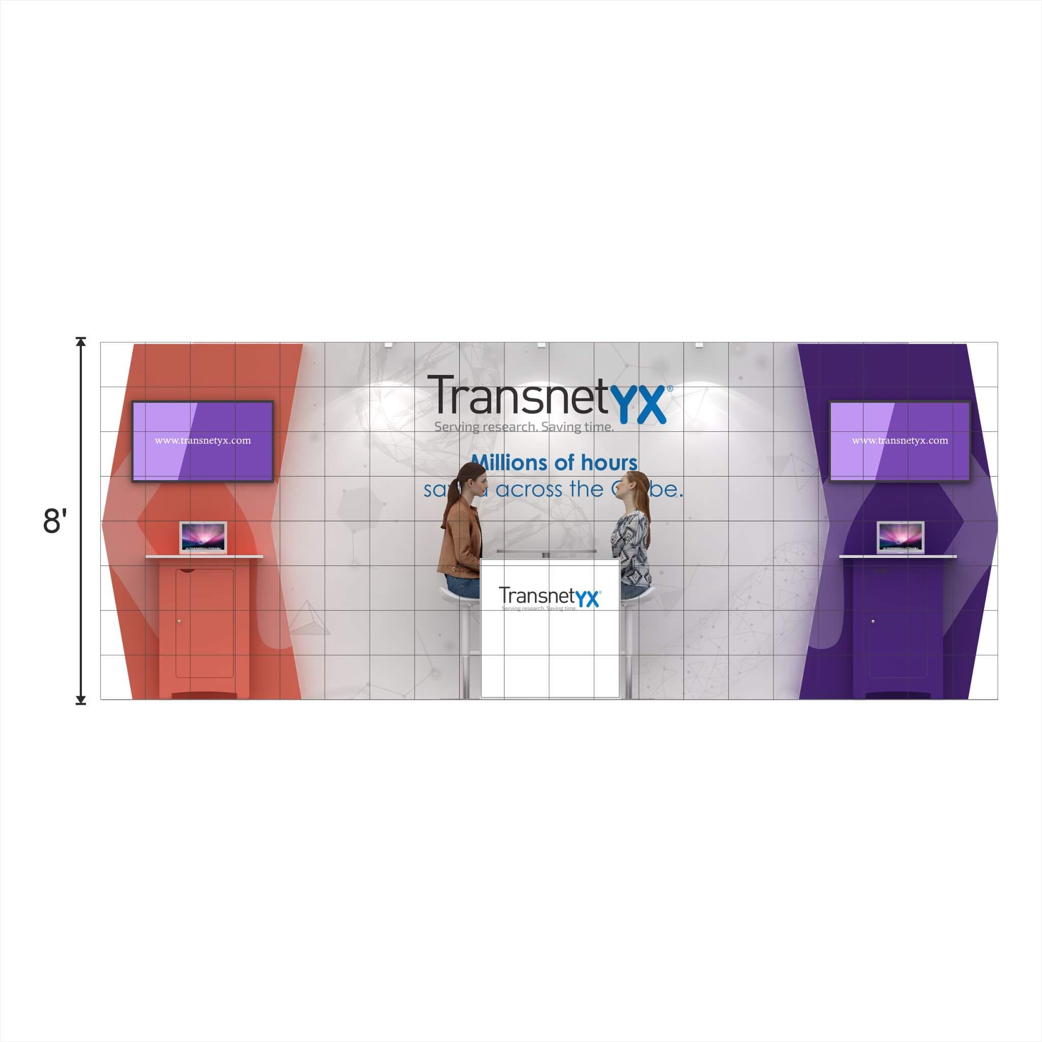 Elevation - GRLU1020 54: Top-quality 10x20 trade show rental booths