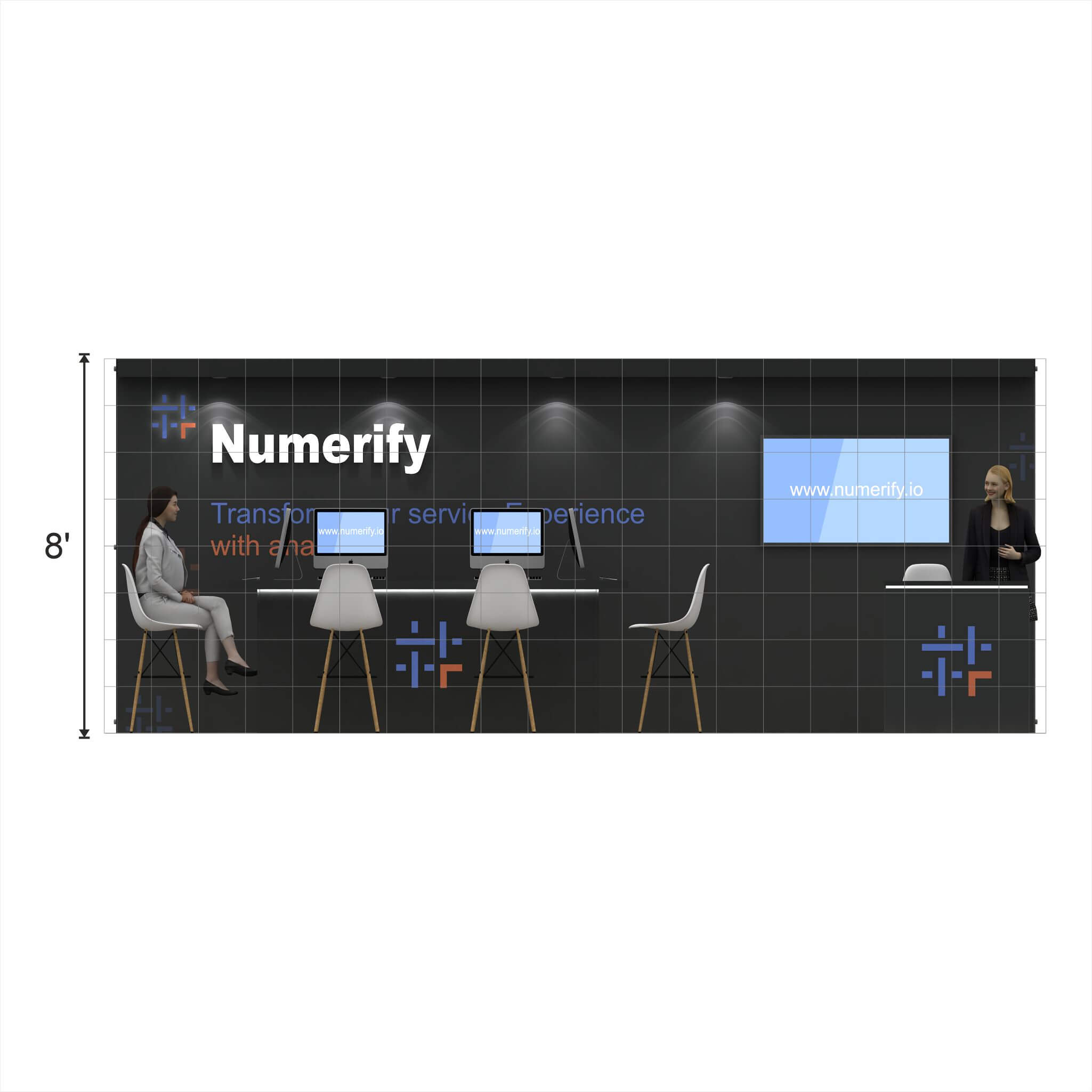 Elevation - YRL1020 06: Creative 10x20 trade show booth ideas