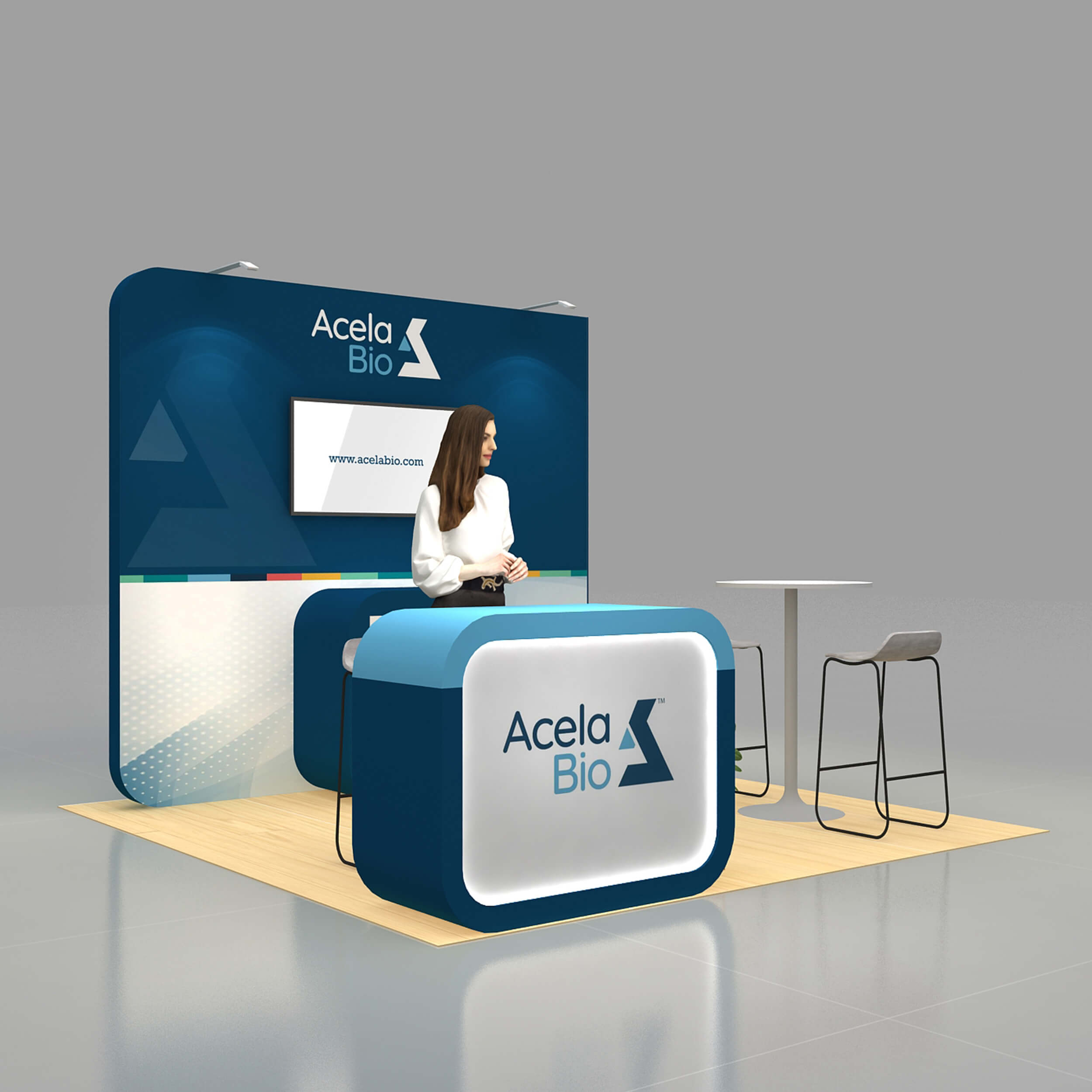 Right Side Perspective View - RLU1010 38: Make heads turn with awe-inspiring 10x10 booth rentals Right Side Perspective View - RLU1010 38: Make heads turn with awe-inspiring 10x10 booth rentals