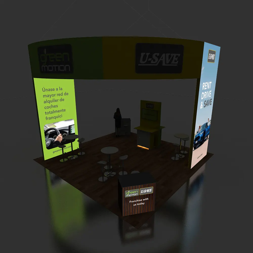 Backlit View 2 - 20x20 Booth Design - GRLU2020 168 Backlit View 2 - 20x20 Booth Design - GRLU2020 168