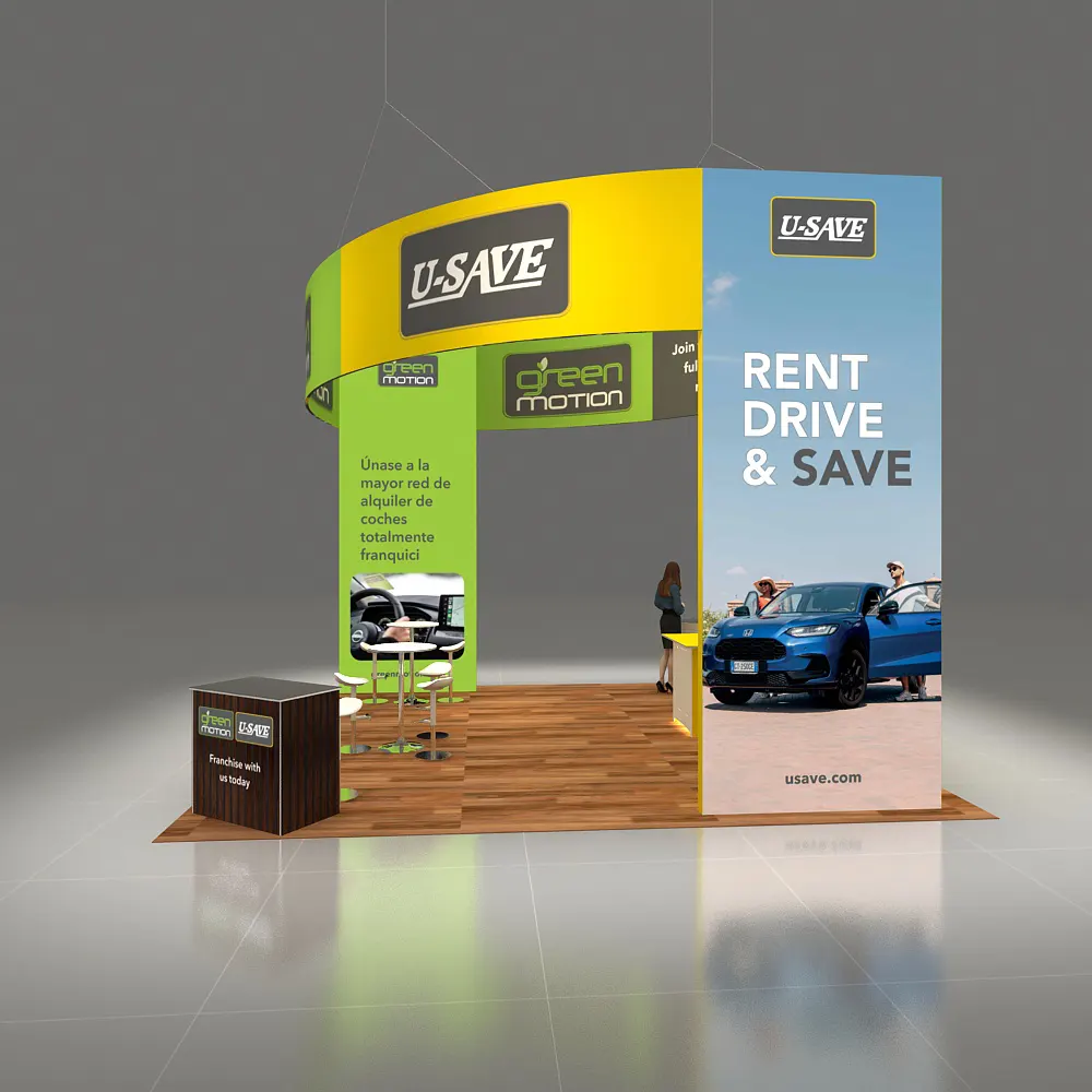 Side View - 20x20 Booth Rental Design - GRLU2020 168 Side View - 20x20 Booth Rental Design - GRLU2020 168