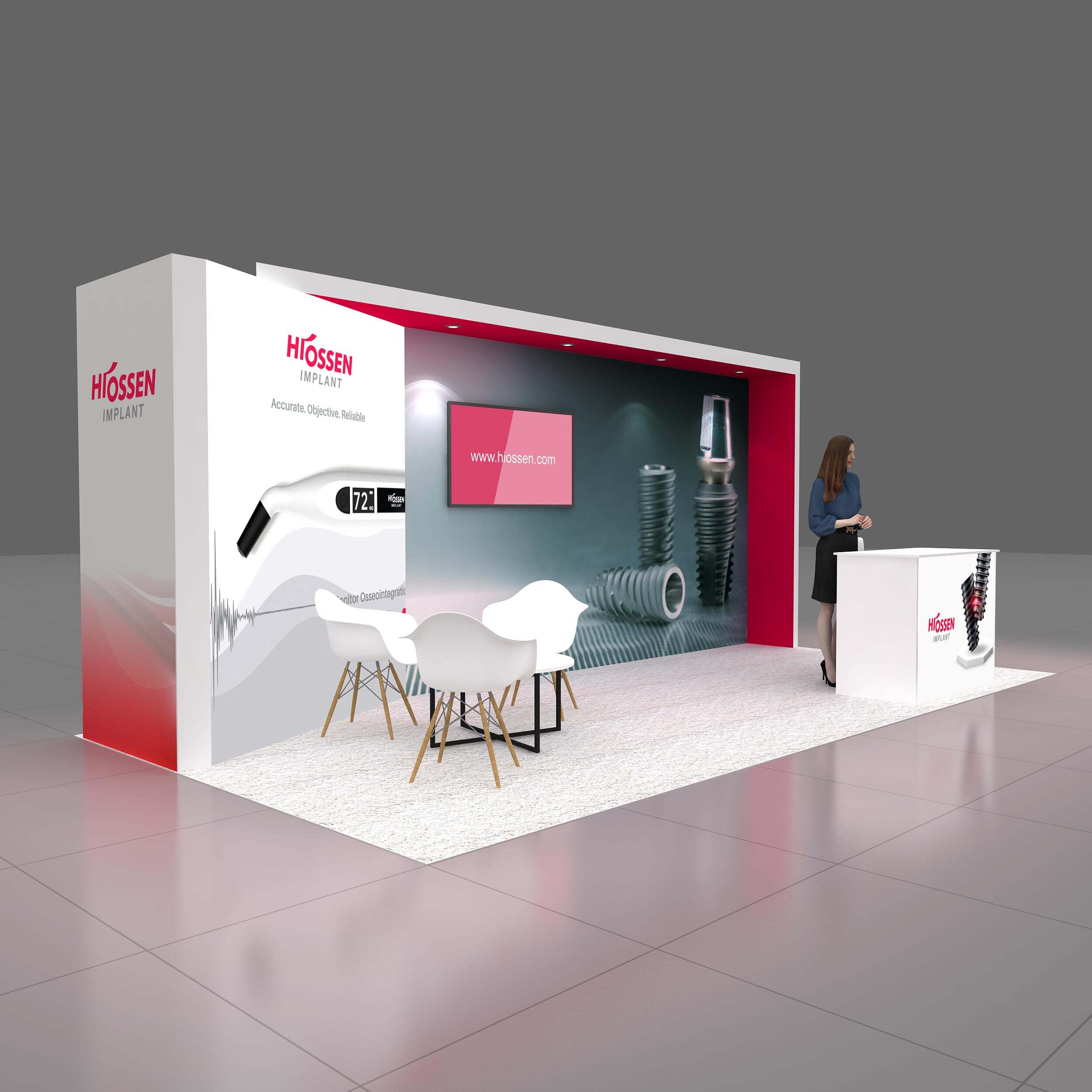 Right Side Perspective View - GRLU1020 33: Stand out at Orlando shows with stunning 10x20 rental booth by Exponents