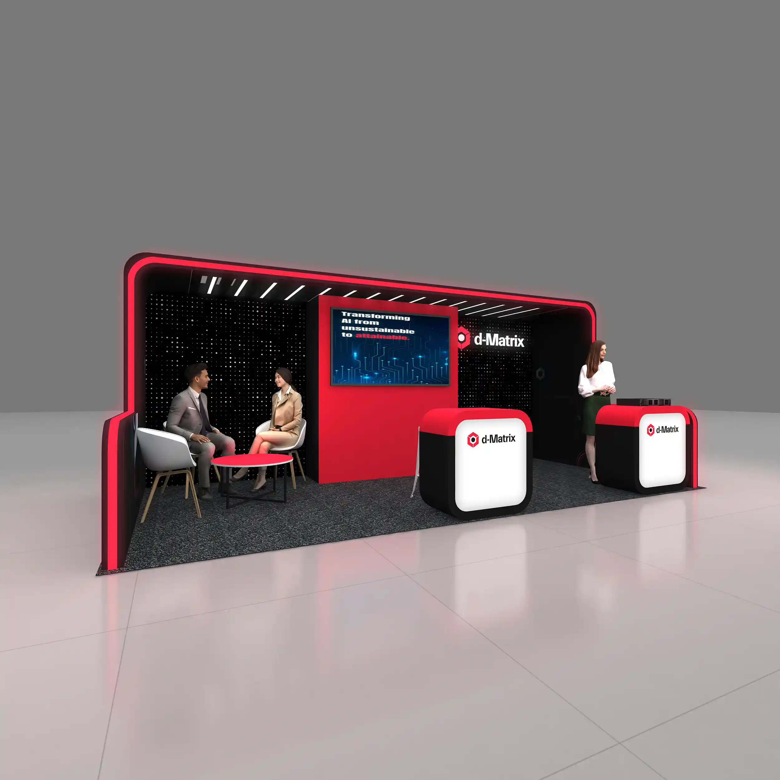 Right Side Perspective View - RLU1020 66: State-of-the-art trade show booth designs