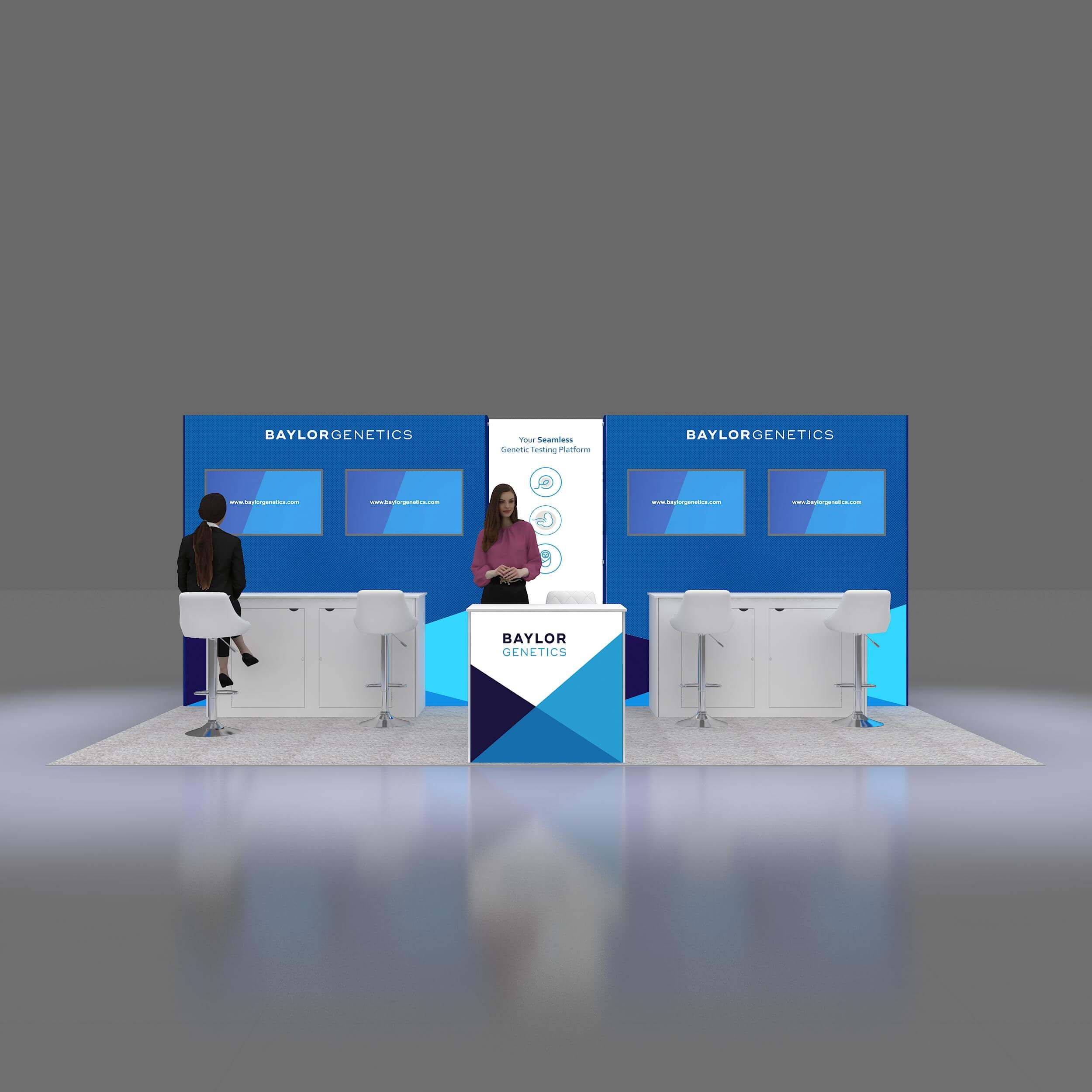 Front View - GRLE1020 28: Capitalized on the market in Las Vegas with remarkable 10x20 booth rentals