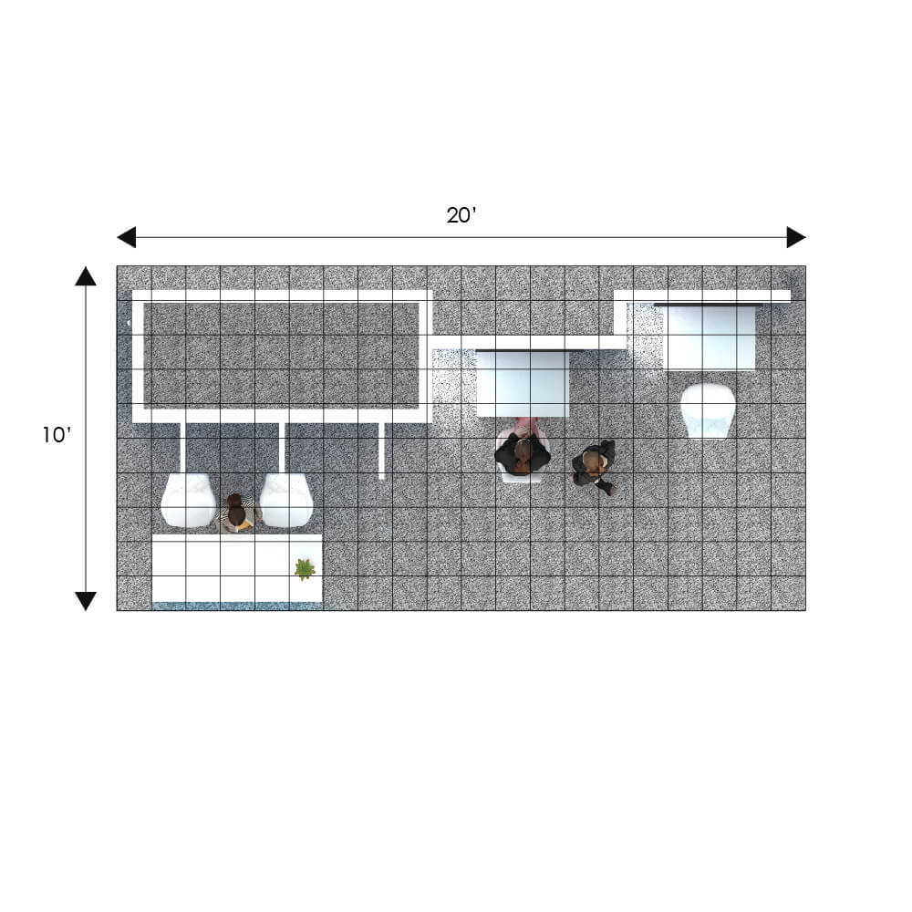 Plan - RLU1020 20: Stand out at Orlando shows with stunning 10x20 rental booth by Exponents