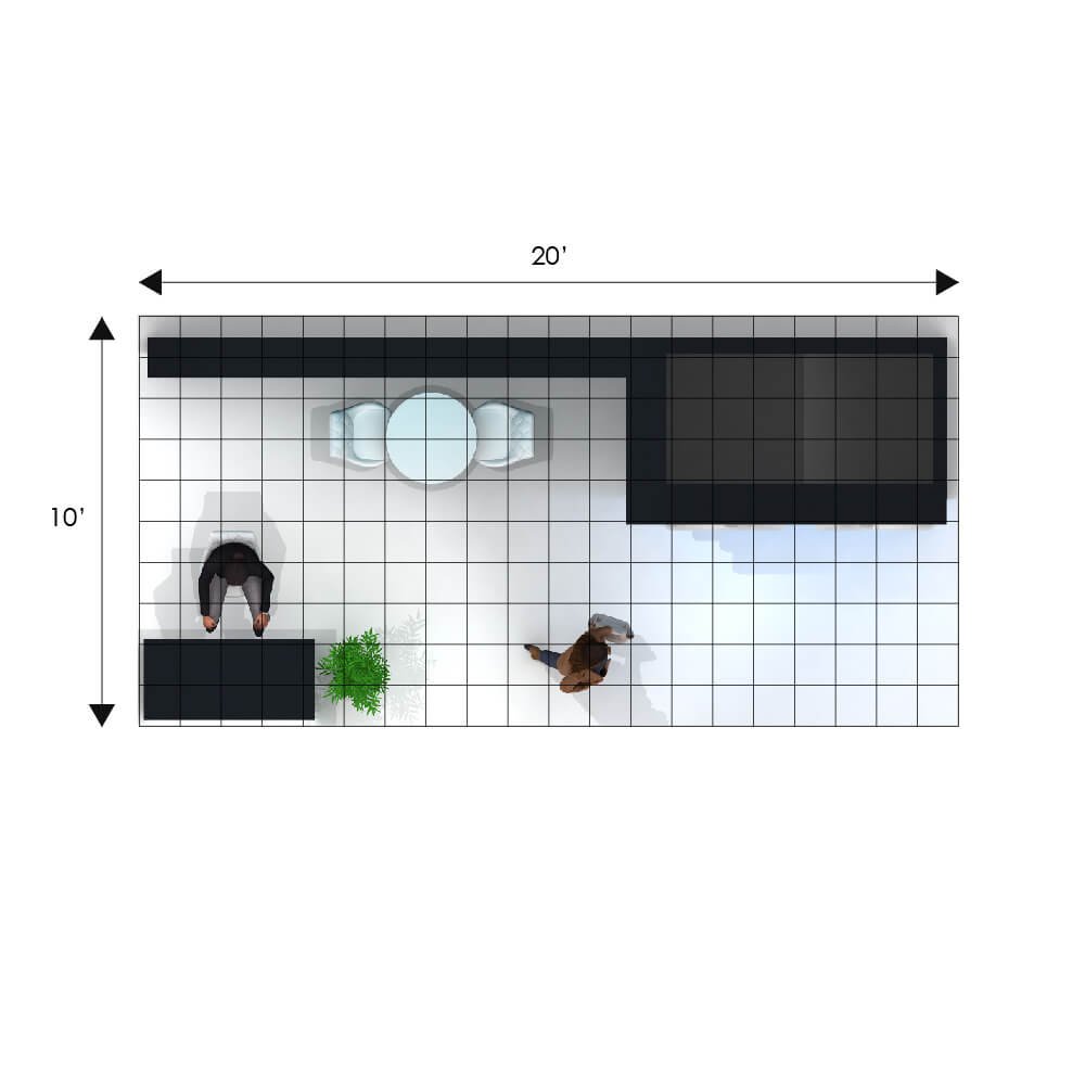 Plan - GRCR1020 10: Amazing and robust 10x20 trade show booth rentals