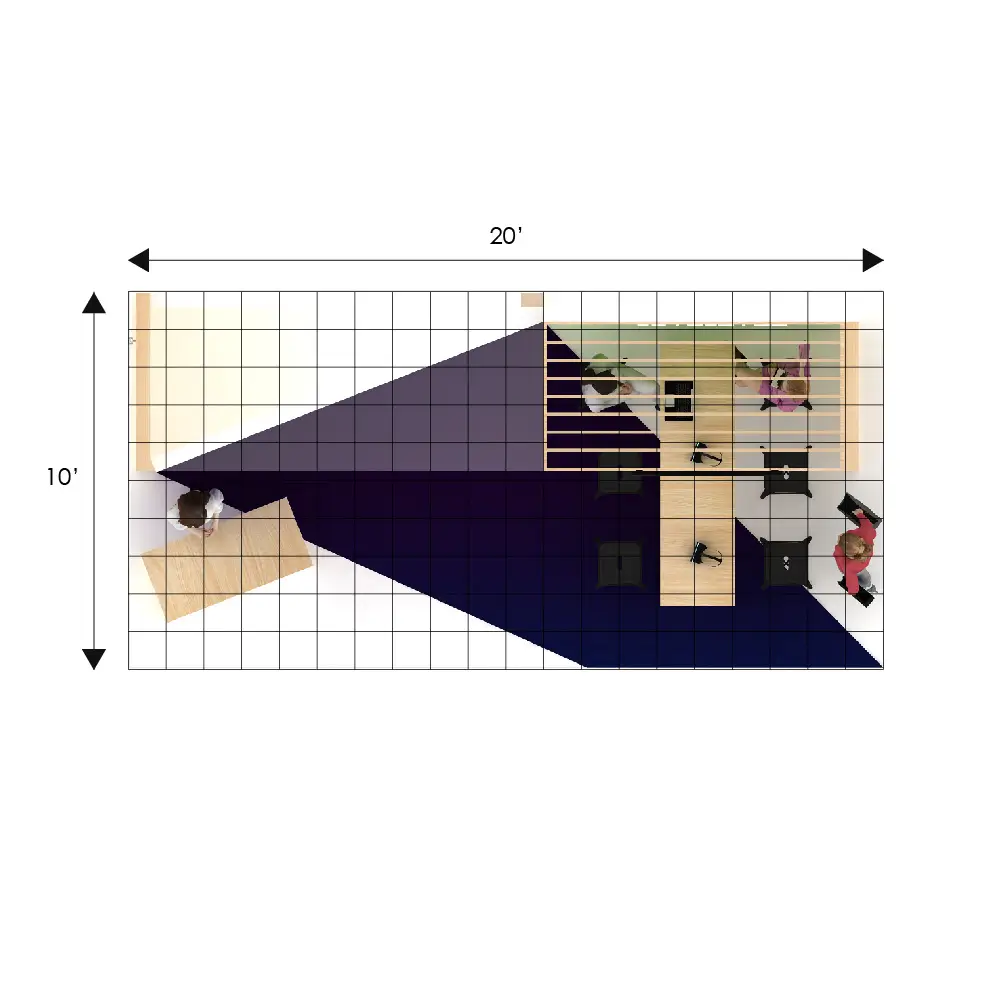 Plan - RLU1020 64: Top-notch 10x20 trade show booth rentals
