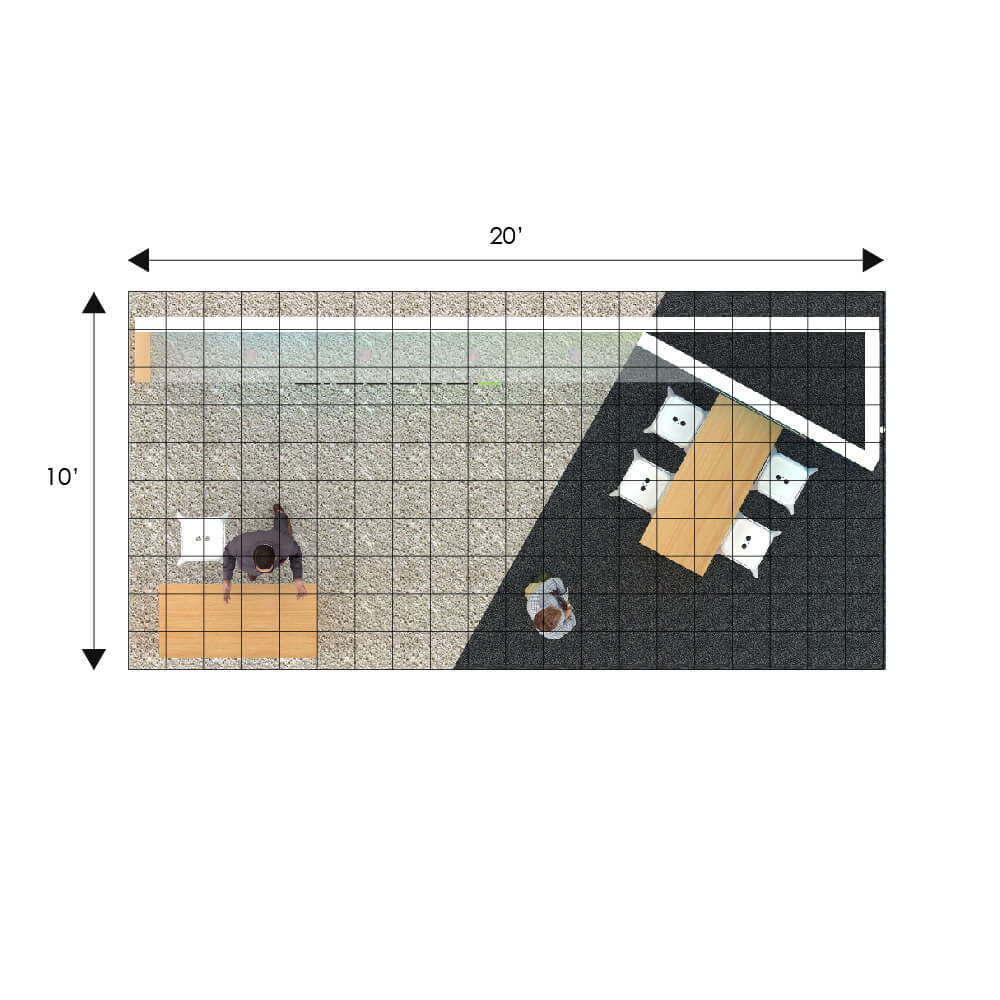 Plan - GRL1020 16: Impressive turnkey 10x20 booth rentals for shows