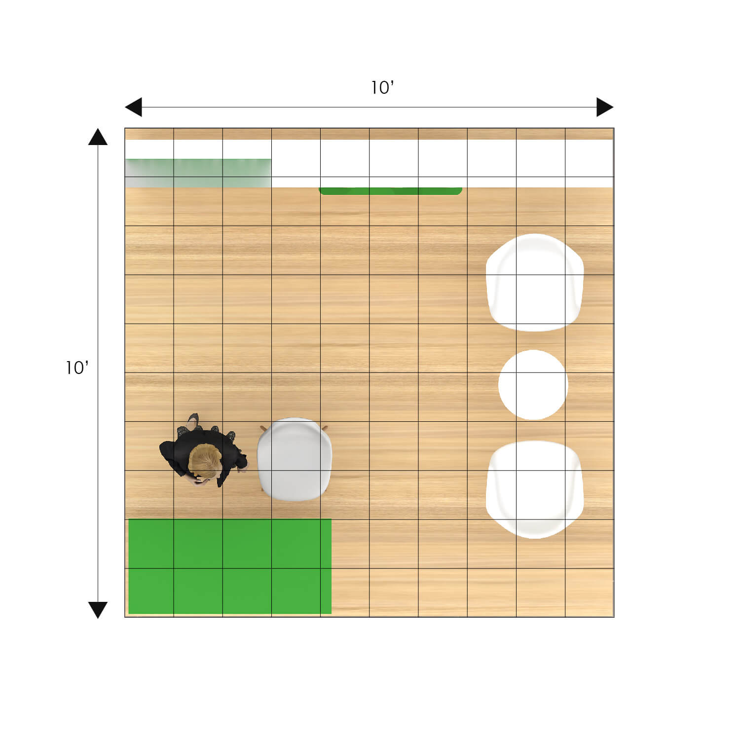 Plan - RLU1010 47: Top of the range 10x10 trade show booth rentals