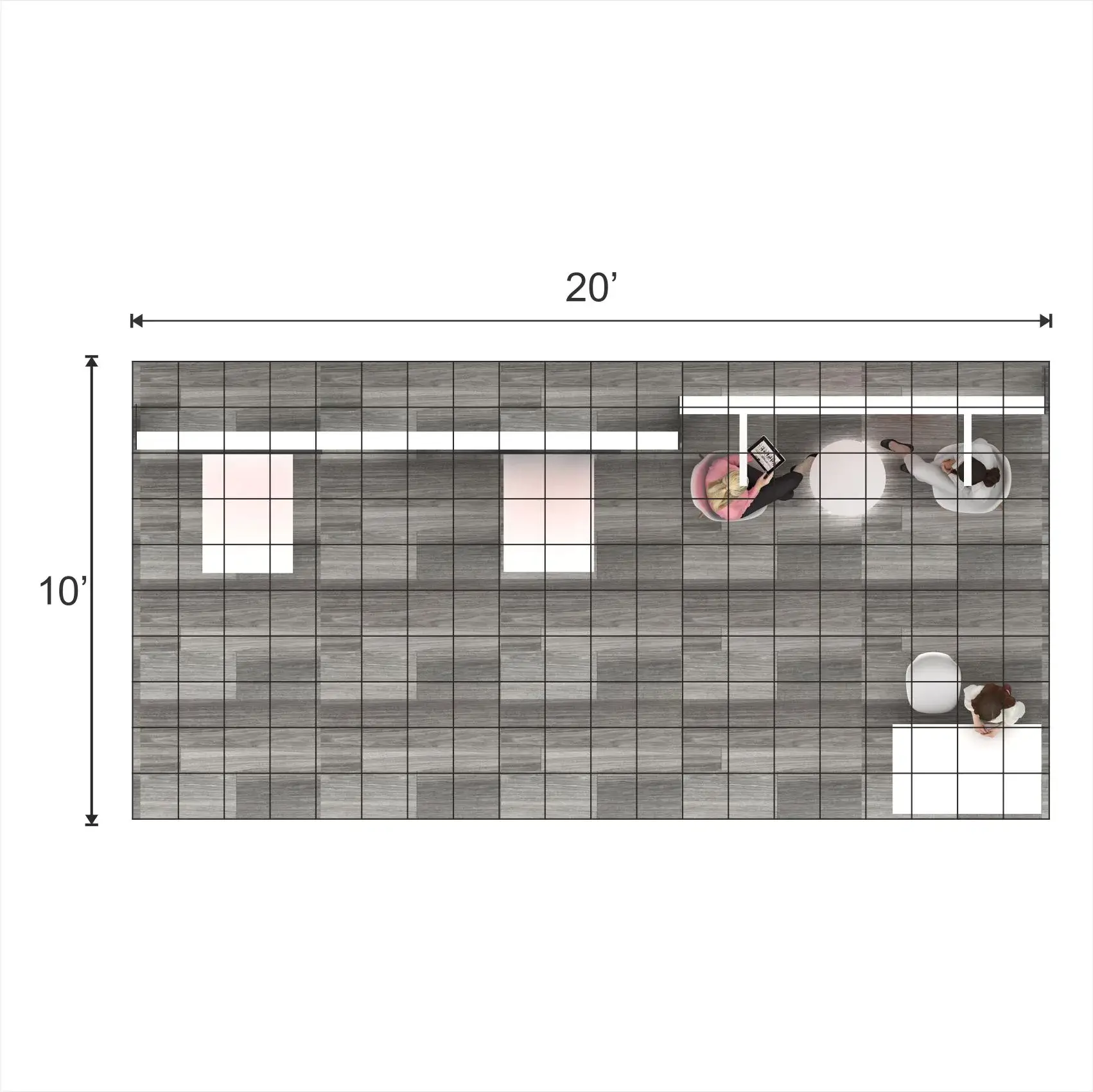Plan - STL1020 51: Creative 10x20 trade show booth ideas