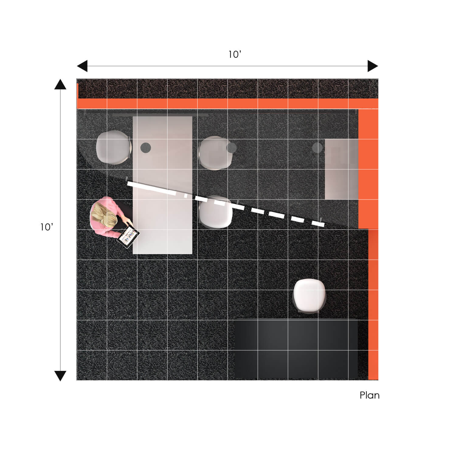 Plan - RLU101036: Extraordinary 10x10 trade show booth designs
