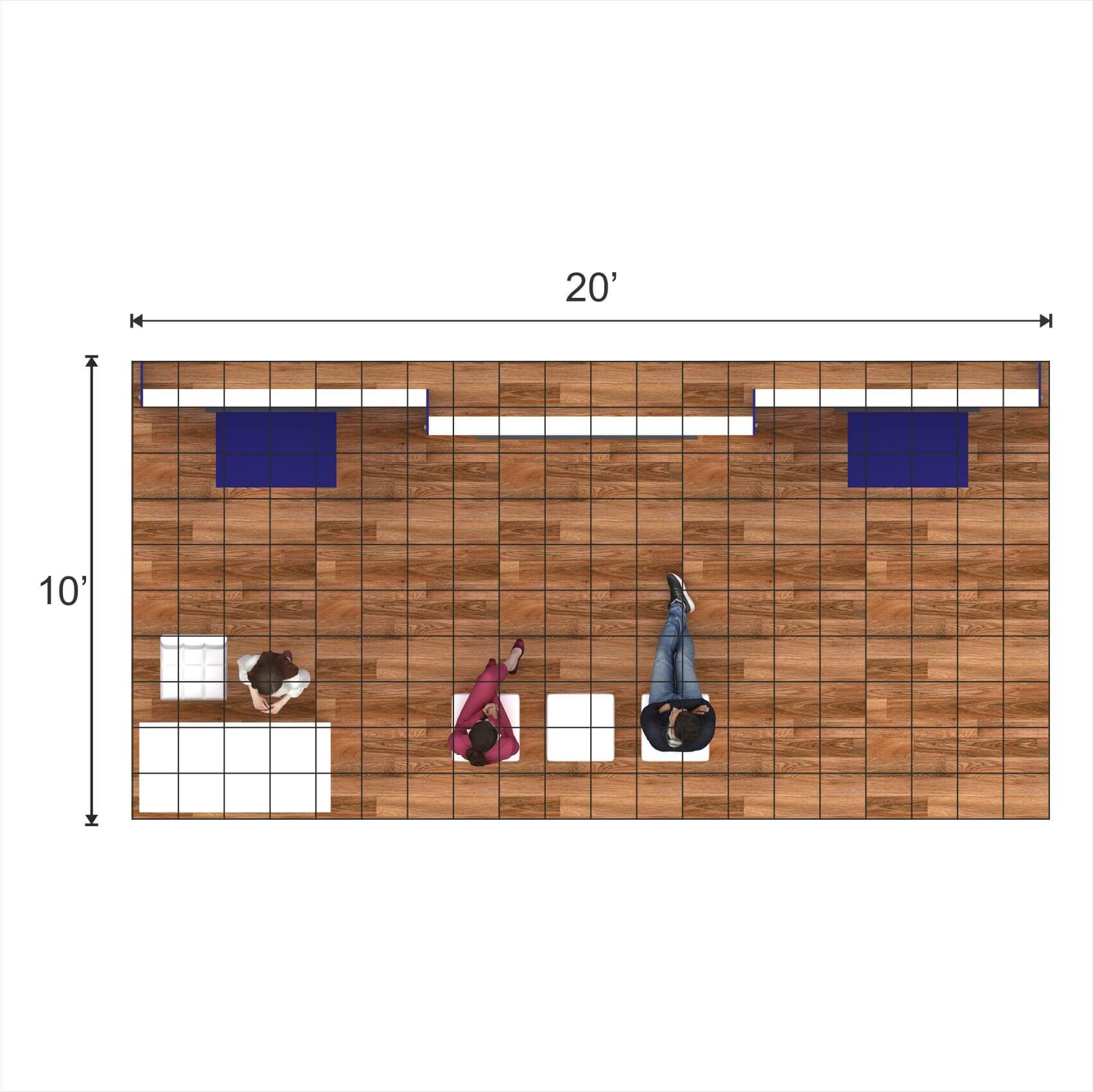 Plan - RLU1020 56: Top-notch 10x20 trade show booth rentals